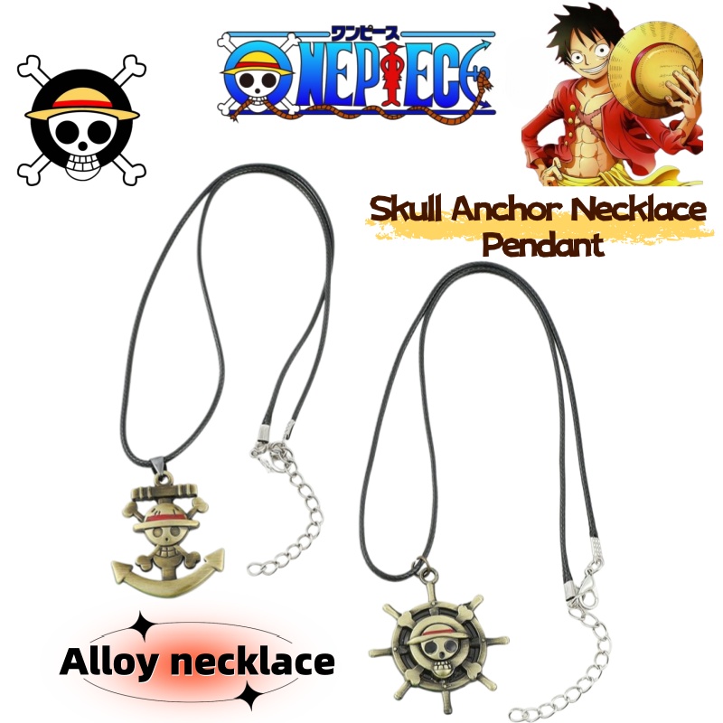 Anime Merchandise Logo - Aksesoris anime One Piece, kalung logo