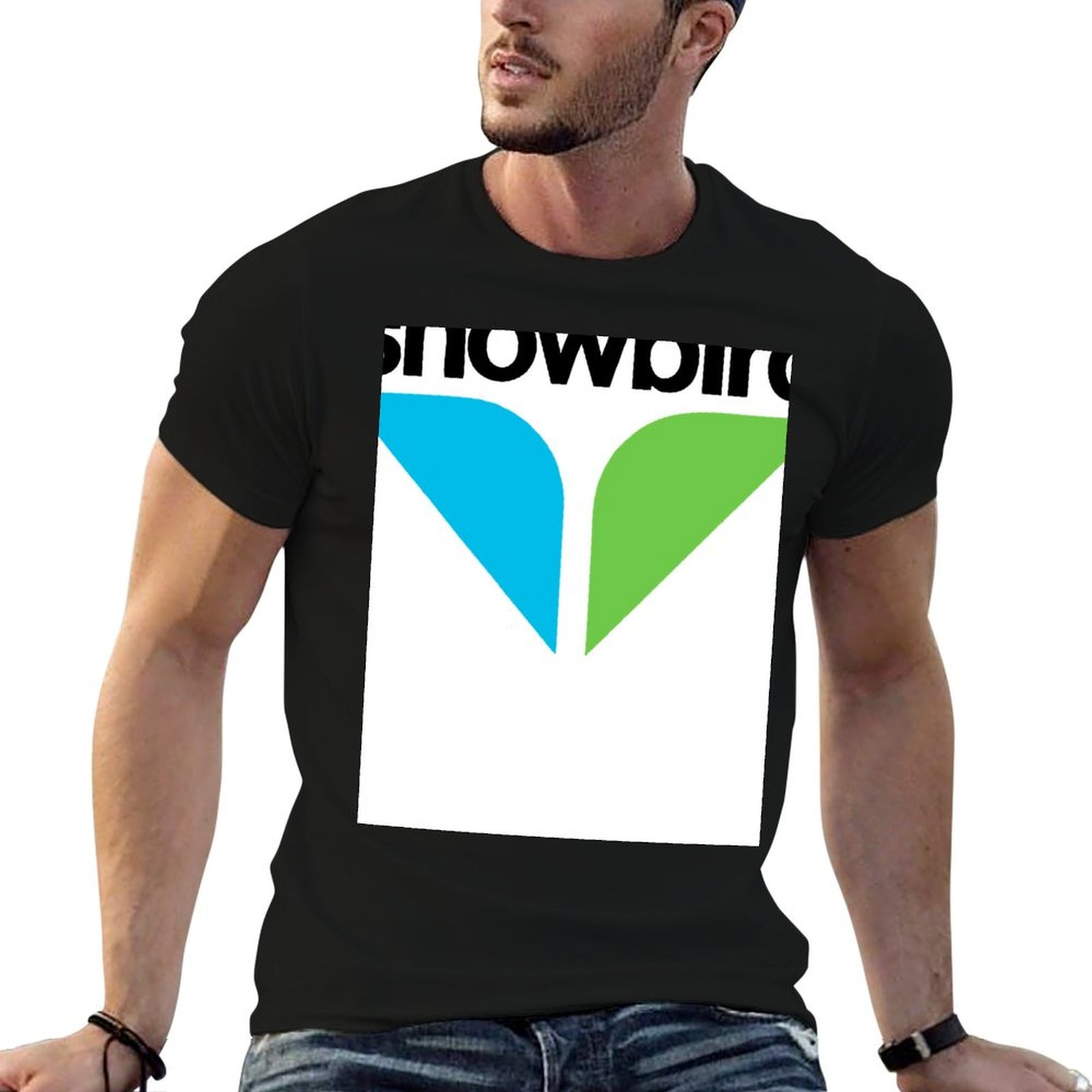 Anime Merchandise Logo - Kaos Merchandise Logo Snowbird Kaos Pria