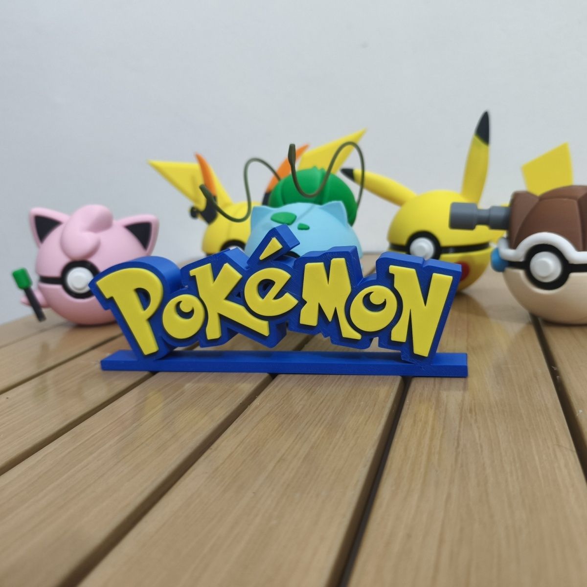 Anime Merchandise Logo - Figur pajangan logo Pokemon model baru,