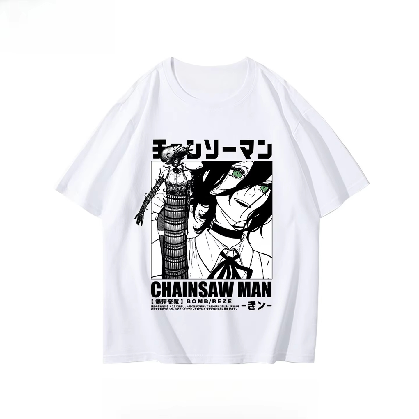 Kaos Chainsaw Man Musim Gugur  - Anime Merchandise T-Shirts ulasan dan harga