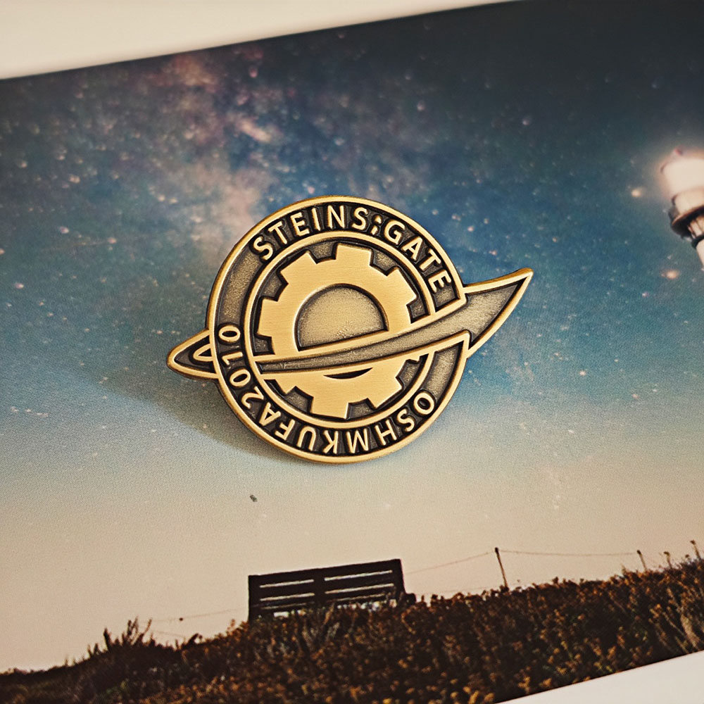 Steins;Gate Pin Anime Merchand - Anime Merchandise Logo ulasan dan harga