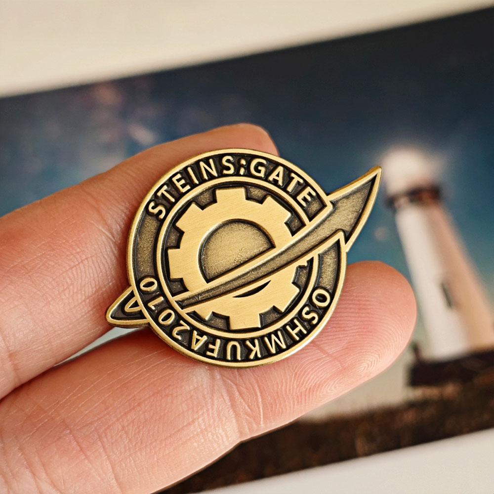 Steins;Gate Pin Anime Merchand - Anime Merchandise Logo ulasan dan harga