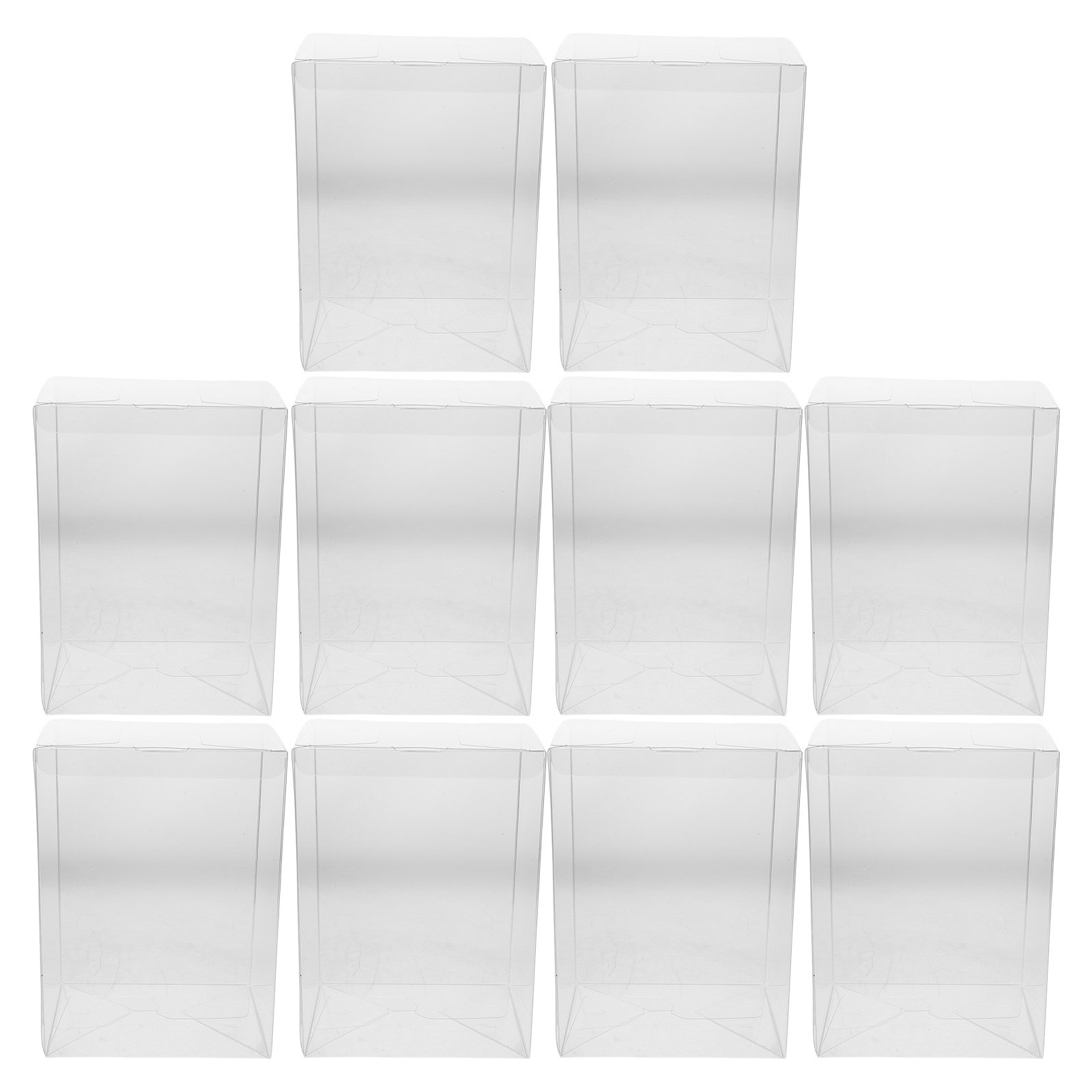 10Pcs Kotak Penyimpanan Transp - Figure Display Box ulasan dan harga