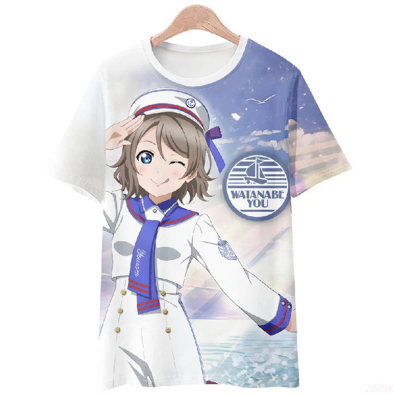 Kaus Lengan Pendek Nyaman Kasu - Anime Themed Merchandise ulasan dan harga