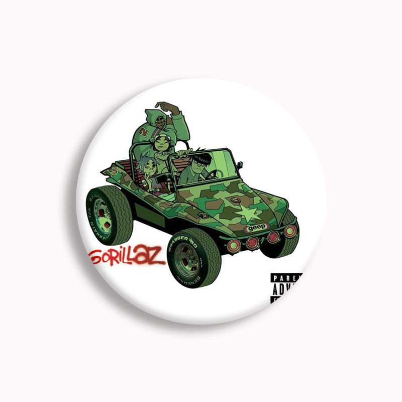 Gorillaz Rock Band Anime tombo - Pin Button Badge ulasan dan harga