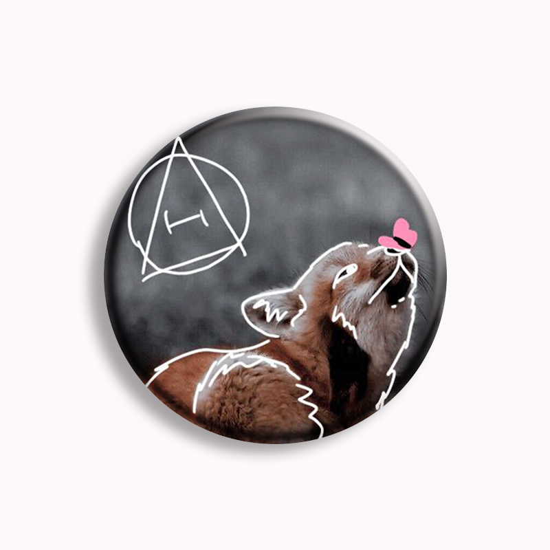 Simbol Therian Pin kancing rub - Pin Button Badge ulasan dan harga